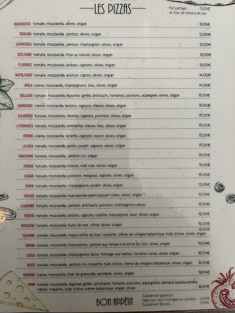 La Casa - Pizzeria Vinyl et vin Naturel - Menu Image 1